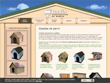 Tablet Screenshot of casetasparaperros.es